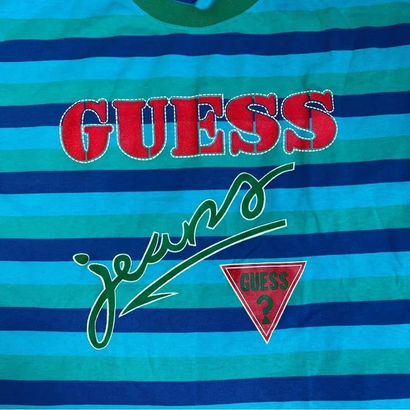 Guess‎ Jeans Vintage Striped Shirt - Picture 2 of 6
